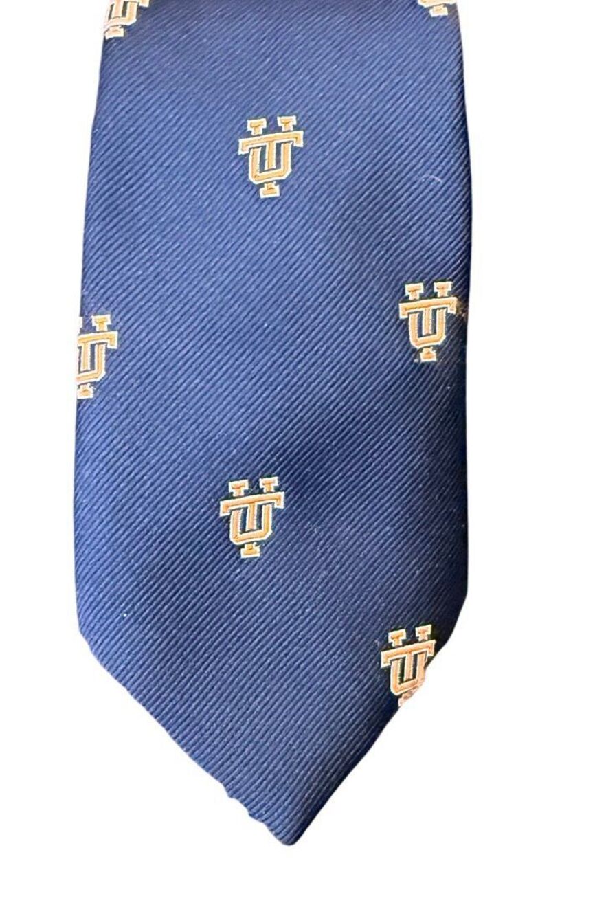 University of Tennessee Volunteers Necktie Vintage Collegiate Navy & Orange
